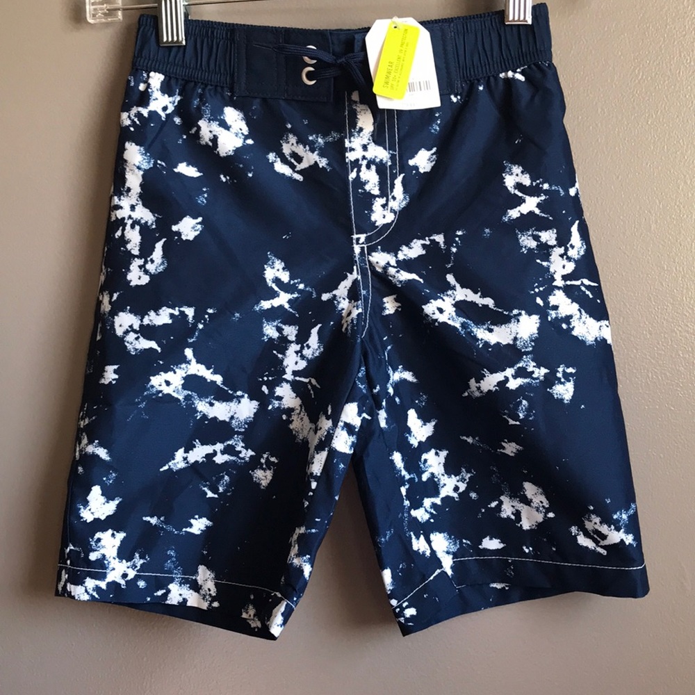NEW ITEM! NWT Boys Navy Blue Swim Trucks 2 SIZES